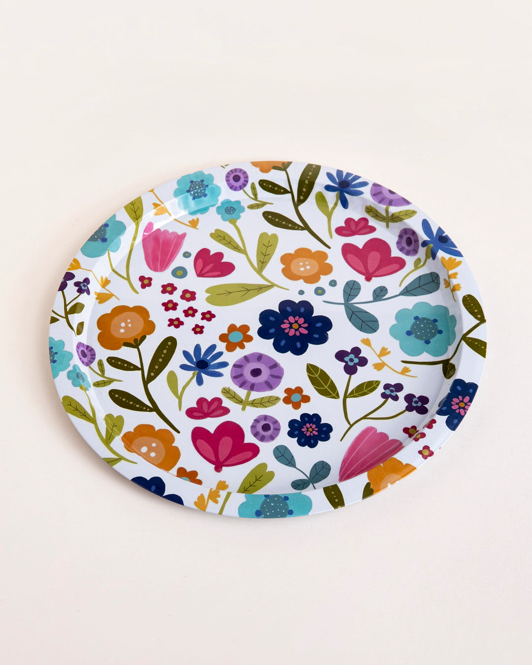Spring Meadow Floral Serving Tray - Set Of-2