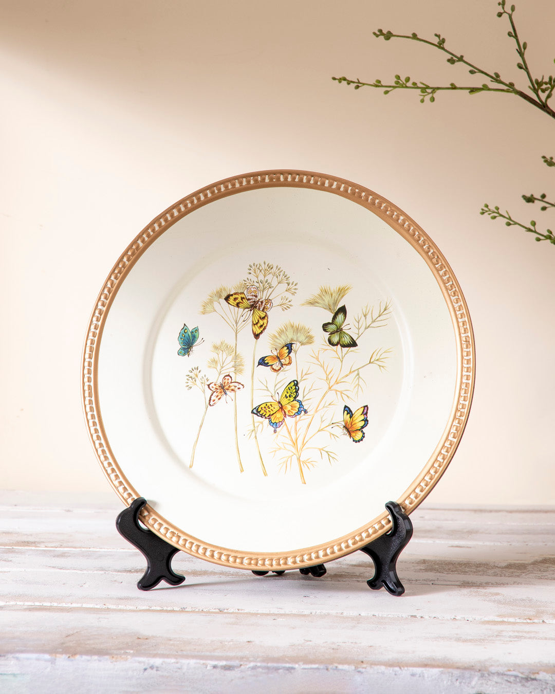 Butterfly Meadow Decorative Plate - 33 cm