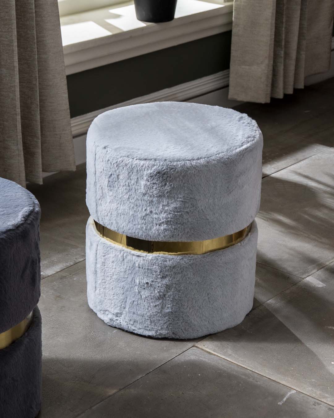 Lounge Ottoman - Sky Blue