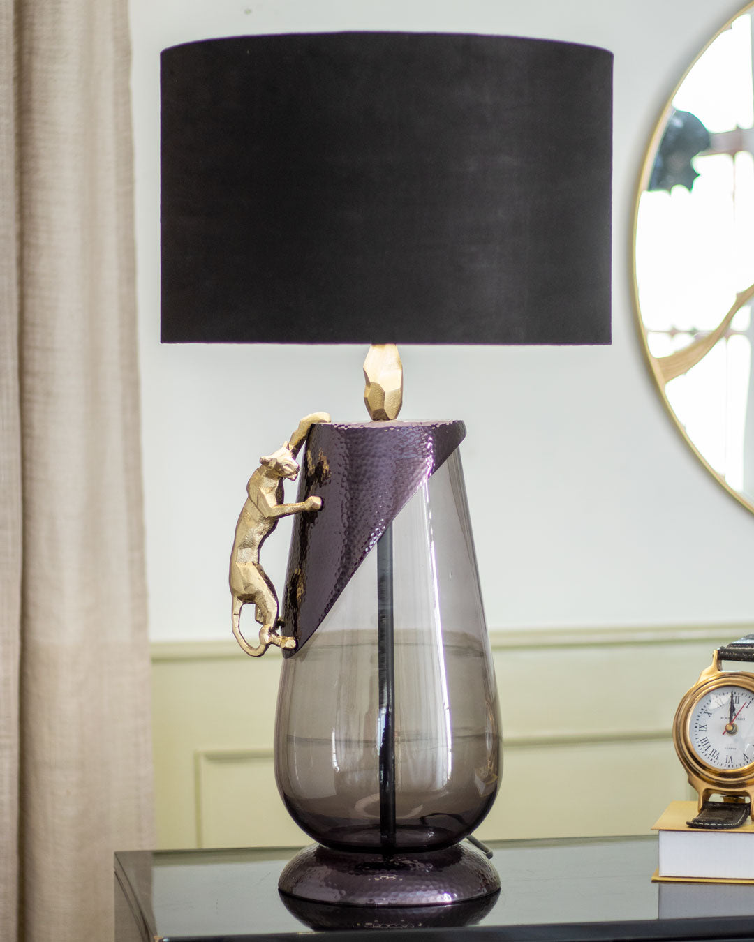 'Abstract Panther' Table Lamp