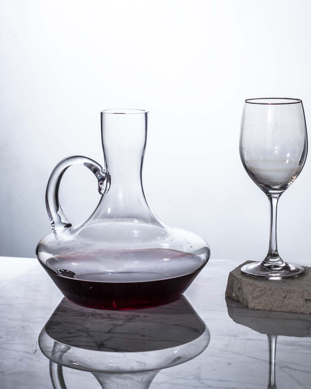 Ice Mountain Glass Decanter