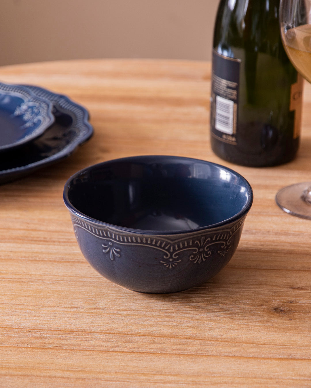 Celeste Deep Blue Ceramic Bowl