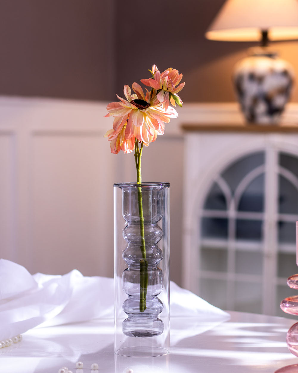 Edith Double Wall Glass Vase - Large