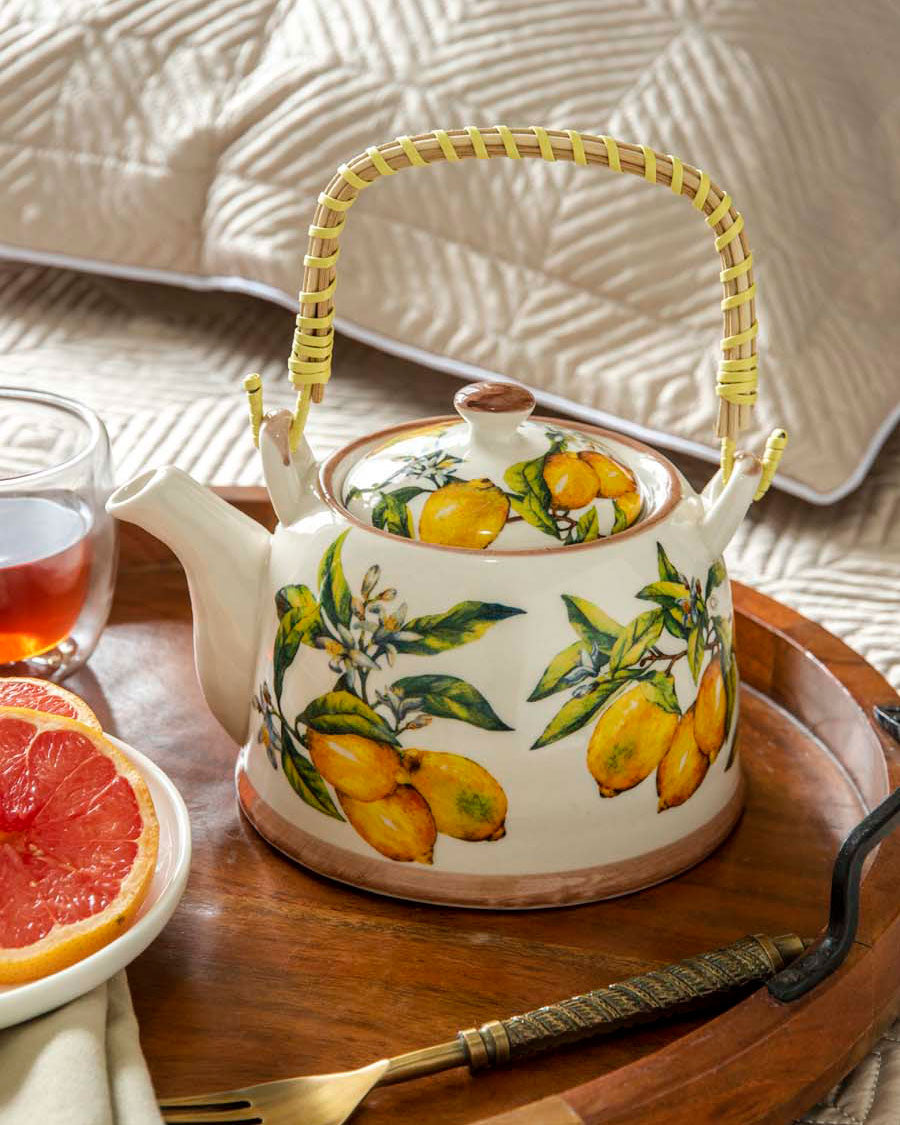 Lemons Ceramic Tea Kettle