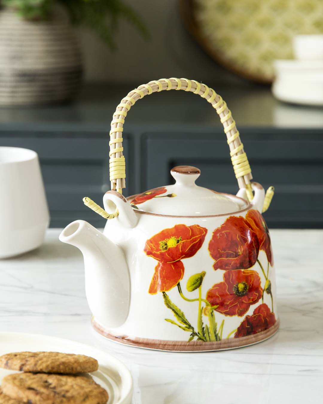 Poppy Ceramic Tea Kettle