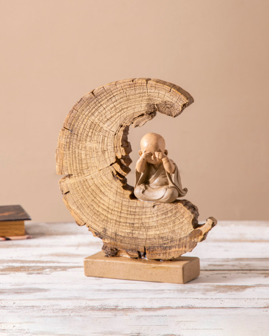 Crescent Zen Monk Sculpture