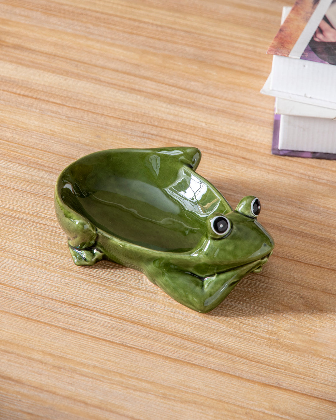 Frog Delight Ceramic Decorative Bowl