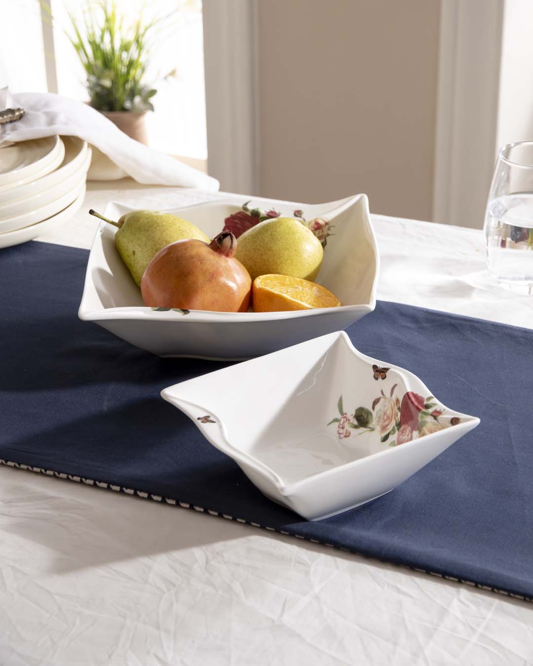 Country Roses Serving Bowls - Set of 2