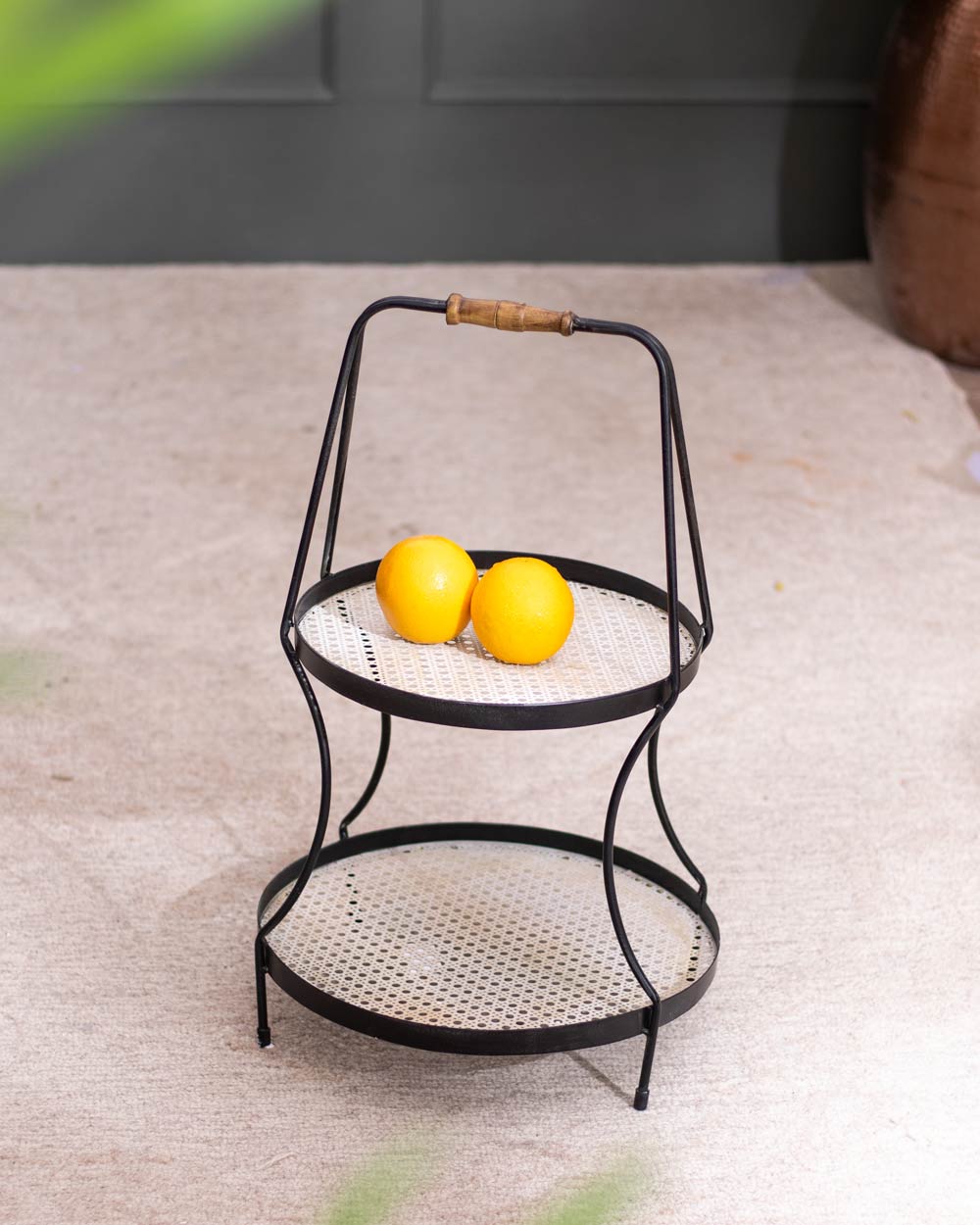 Provence 2-Tier Basket Storage Rack