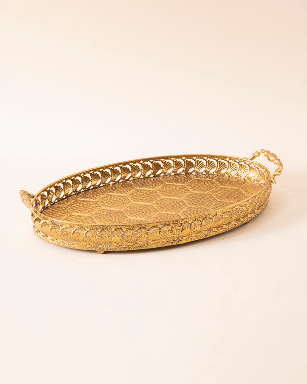 Oval Honeycomb Serving Tray - Small