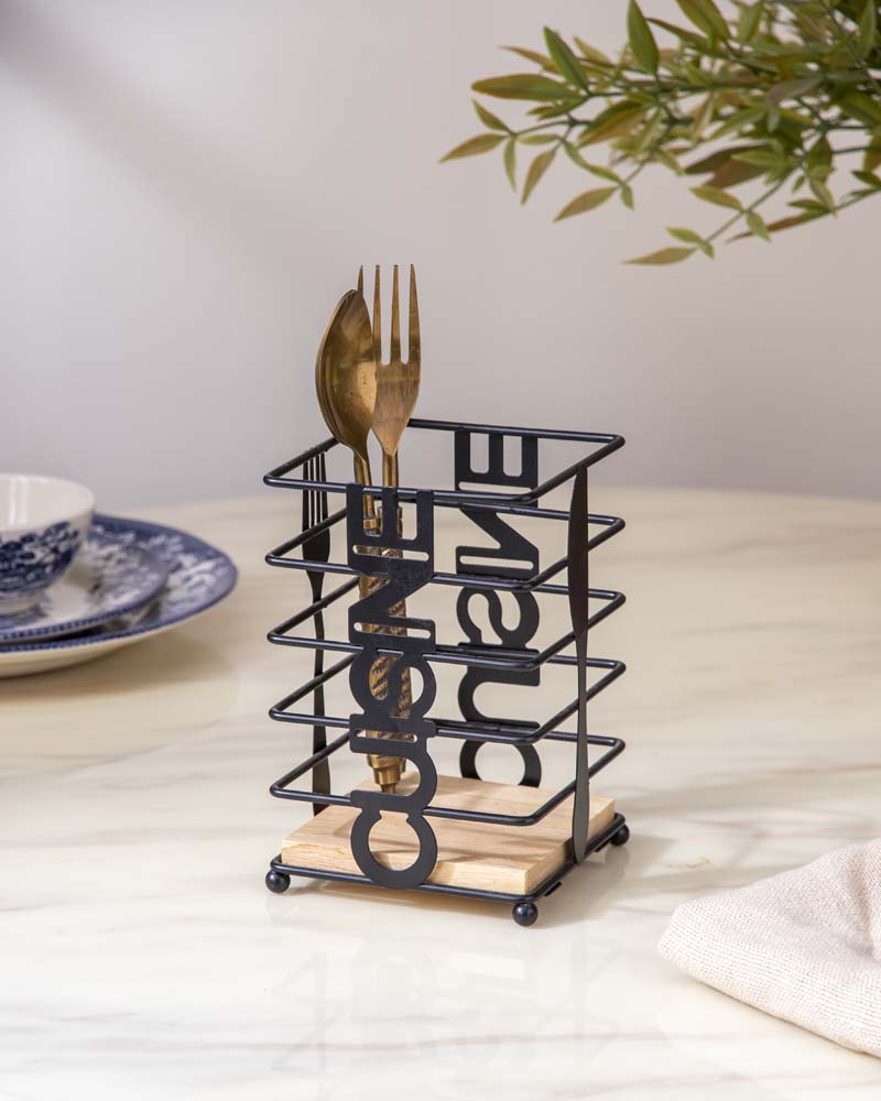 'Cuisine' Square Cutlery Stand