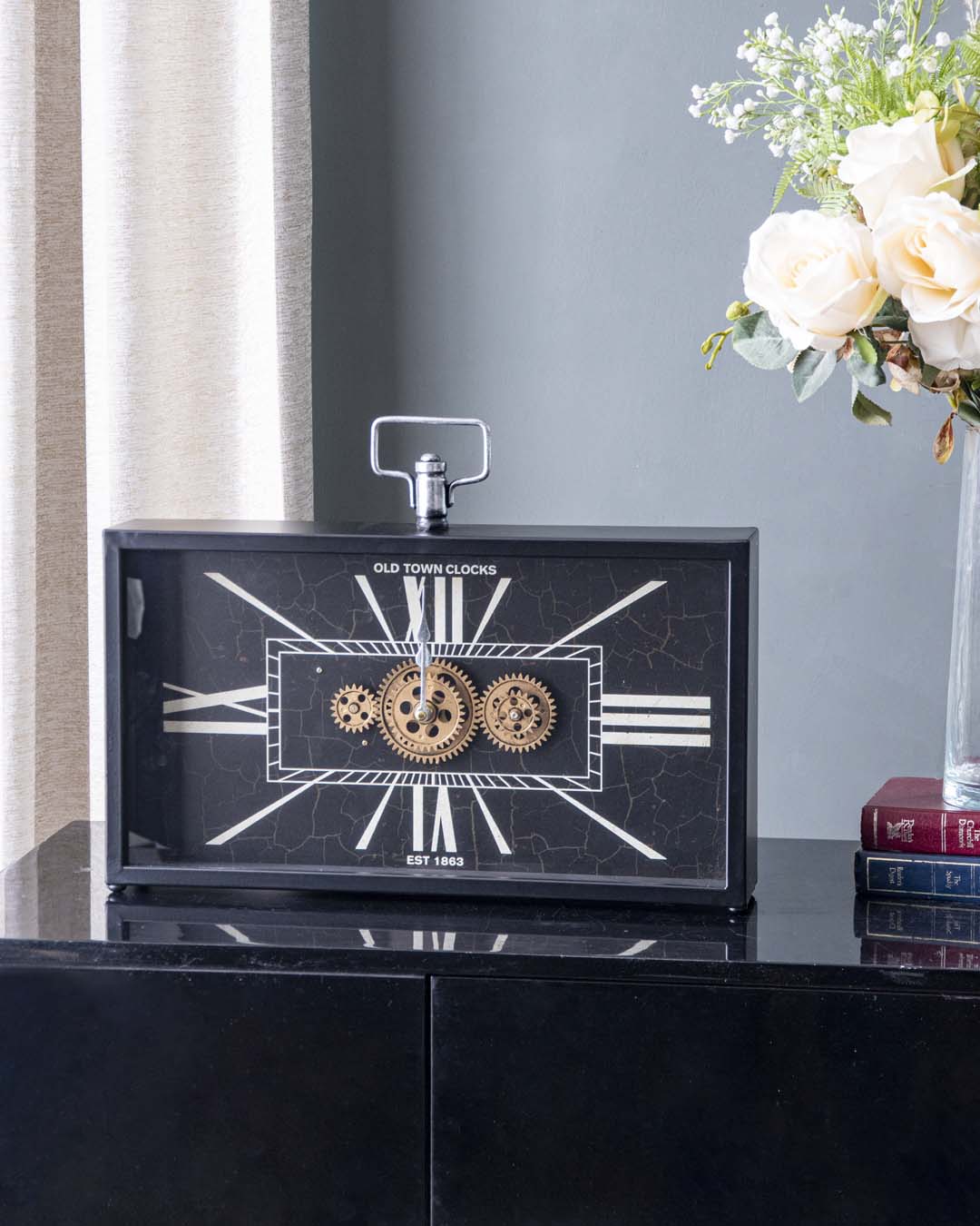 Old Town Rectangular Table Clock