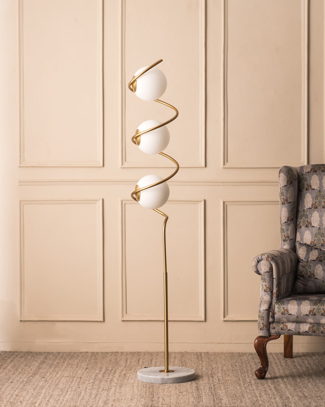 Marble Base Floor Lamp