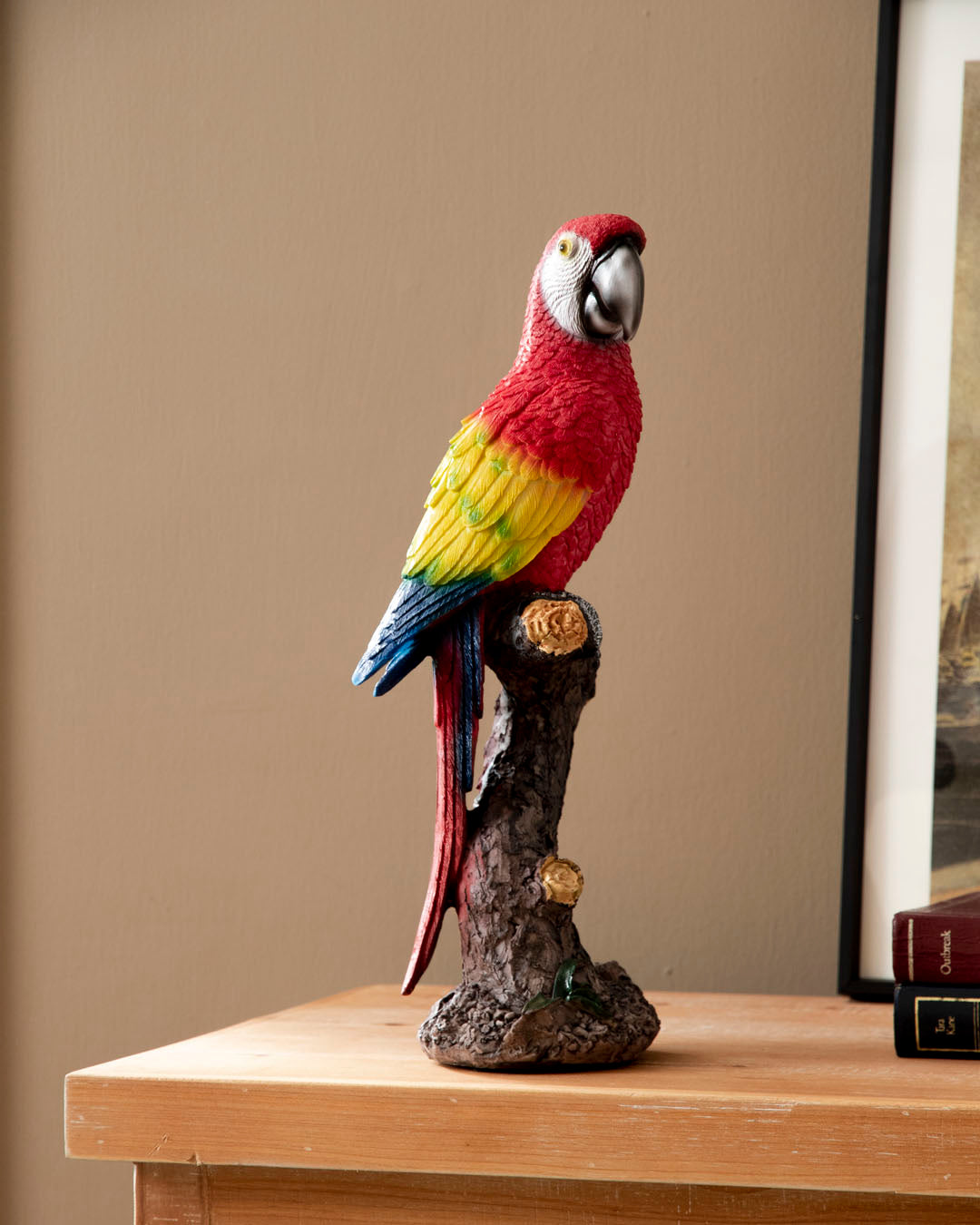 'Rainbow Winged' Decorative Macaw Figurine