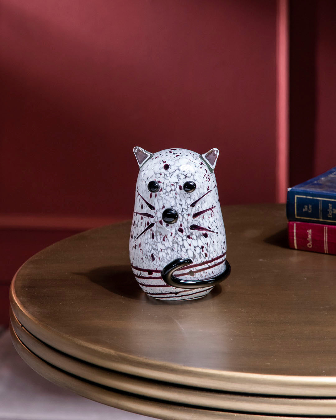 'Marmalade Meow' Decorative Cat Figurine - Grey