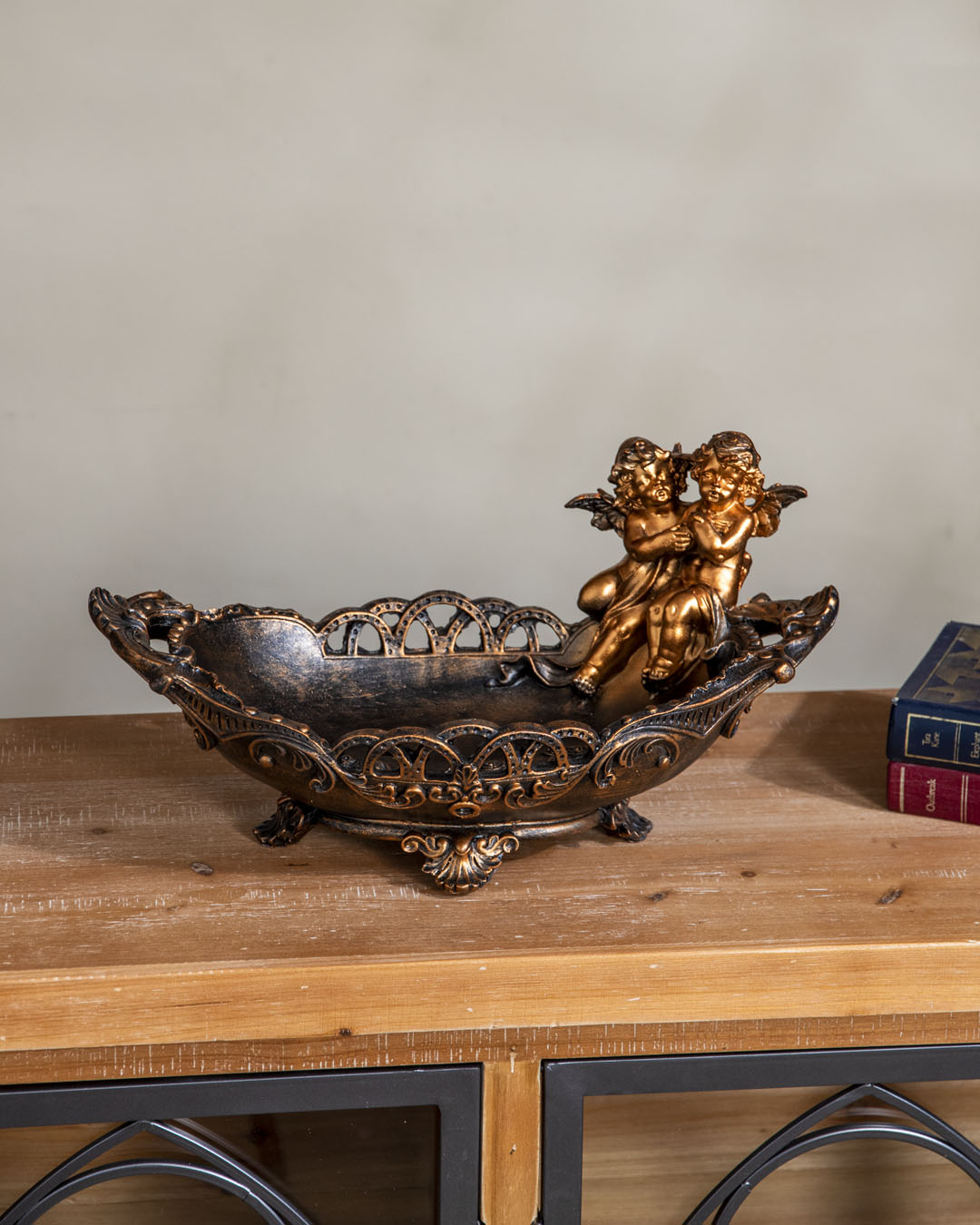 Regal Vintage Angel Cherub Decorative Bowl