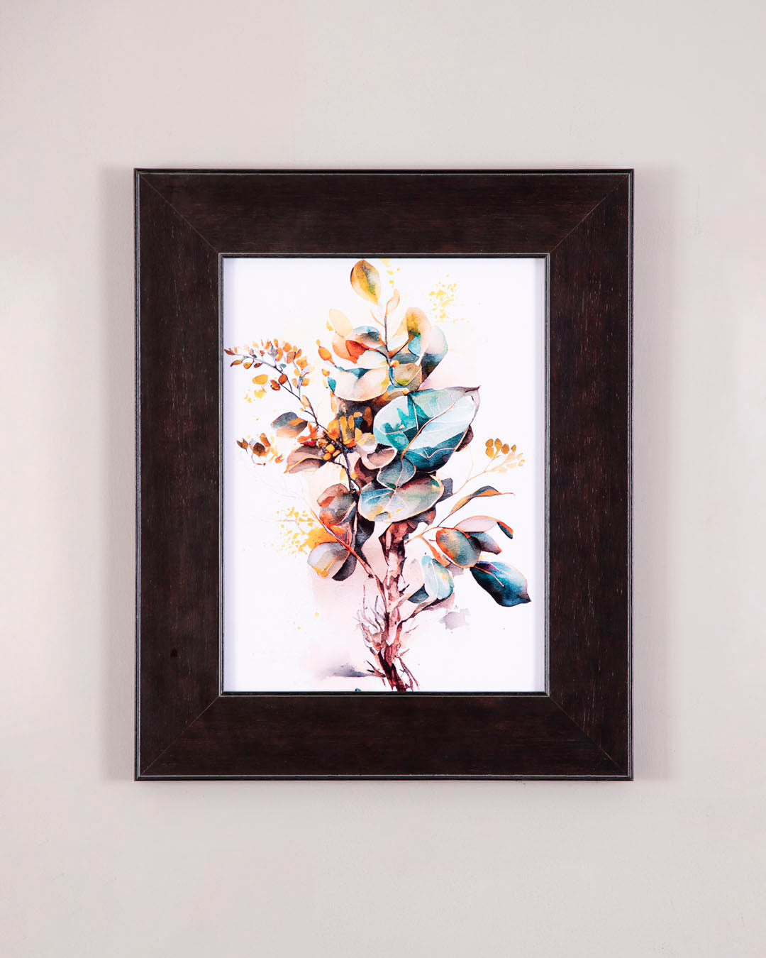 Golden Breeze - Watercolor Eucalyptus Spray