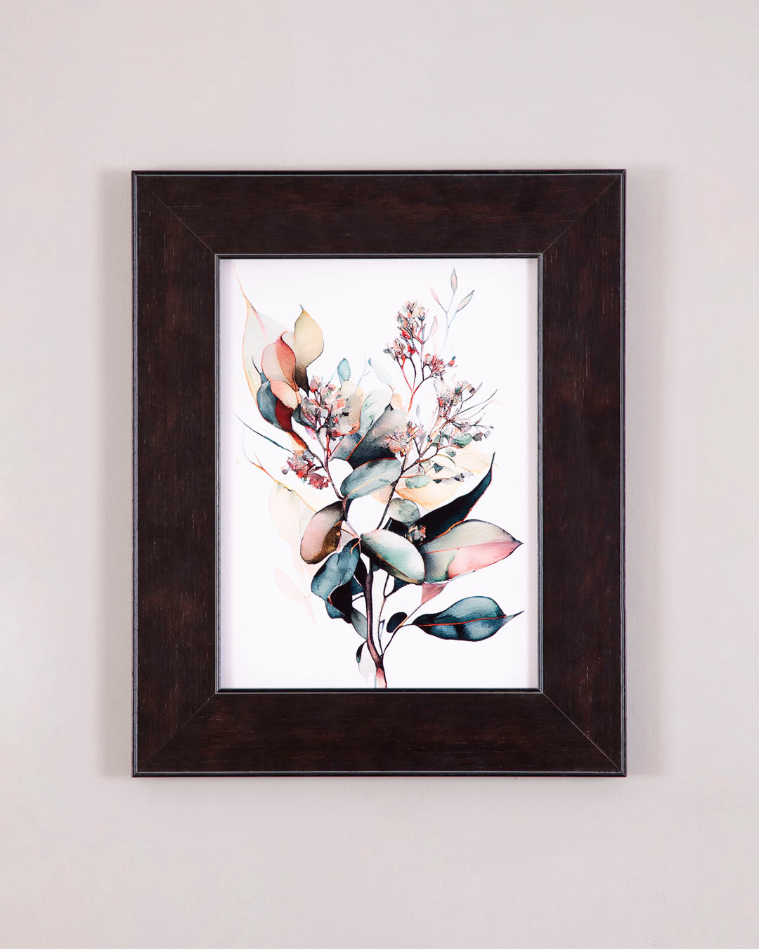 Dusky Petals - Watercolor Leaf & Bloom Study