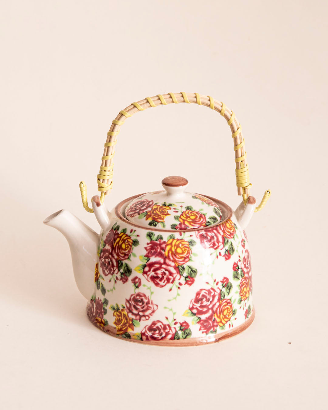 Rose Garden Ceramic Tea Kettle