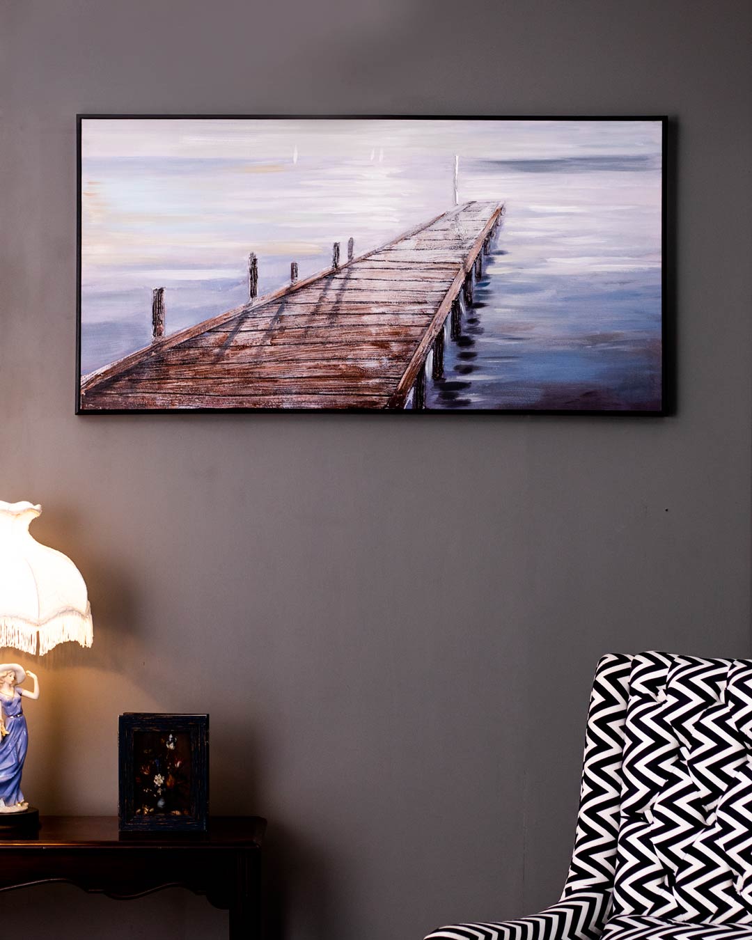 Into the Horizon Semi Hand-made Wall Art - 48*25 Inch