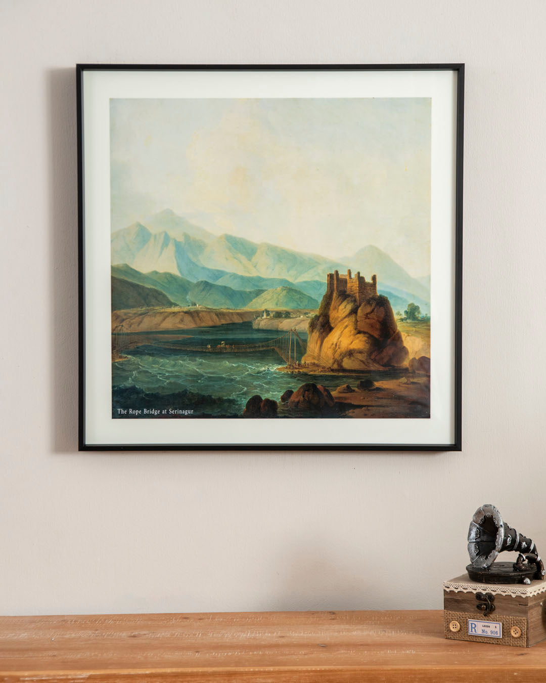 The Rope Bridge At Serinagur