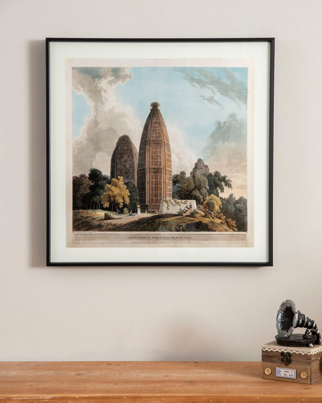 Hindu Temples At Bindraban On The River Jumna India