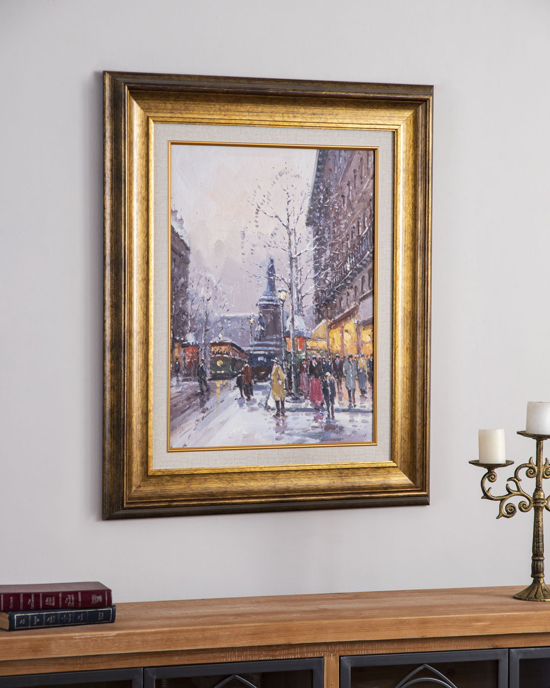 'Chicago' Handmade Oil Painting - 28x32 Inch