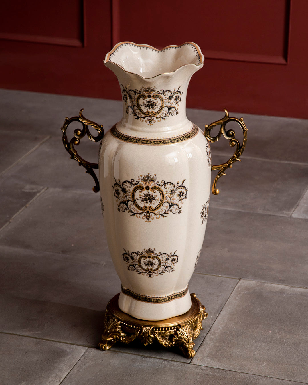 'Imperial Grace' Ornamental Floor Vase