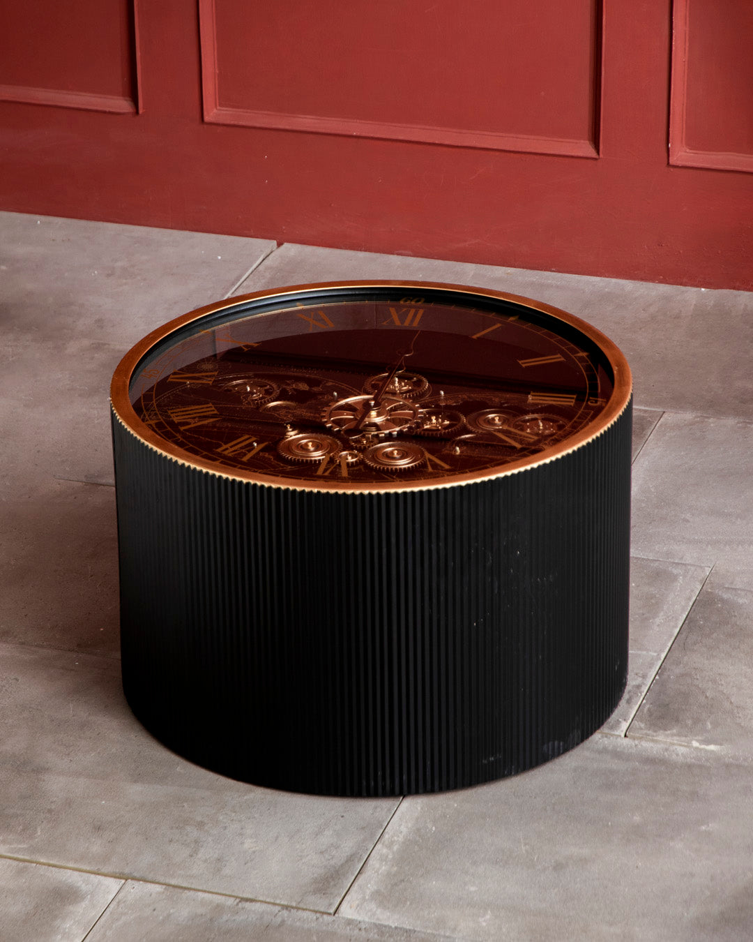 Gear Fusion Coffee Table with Clock Top - Small