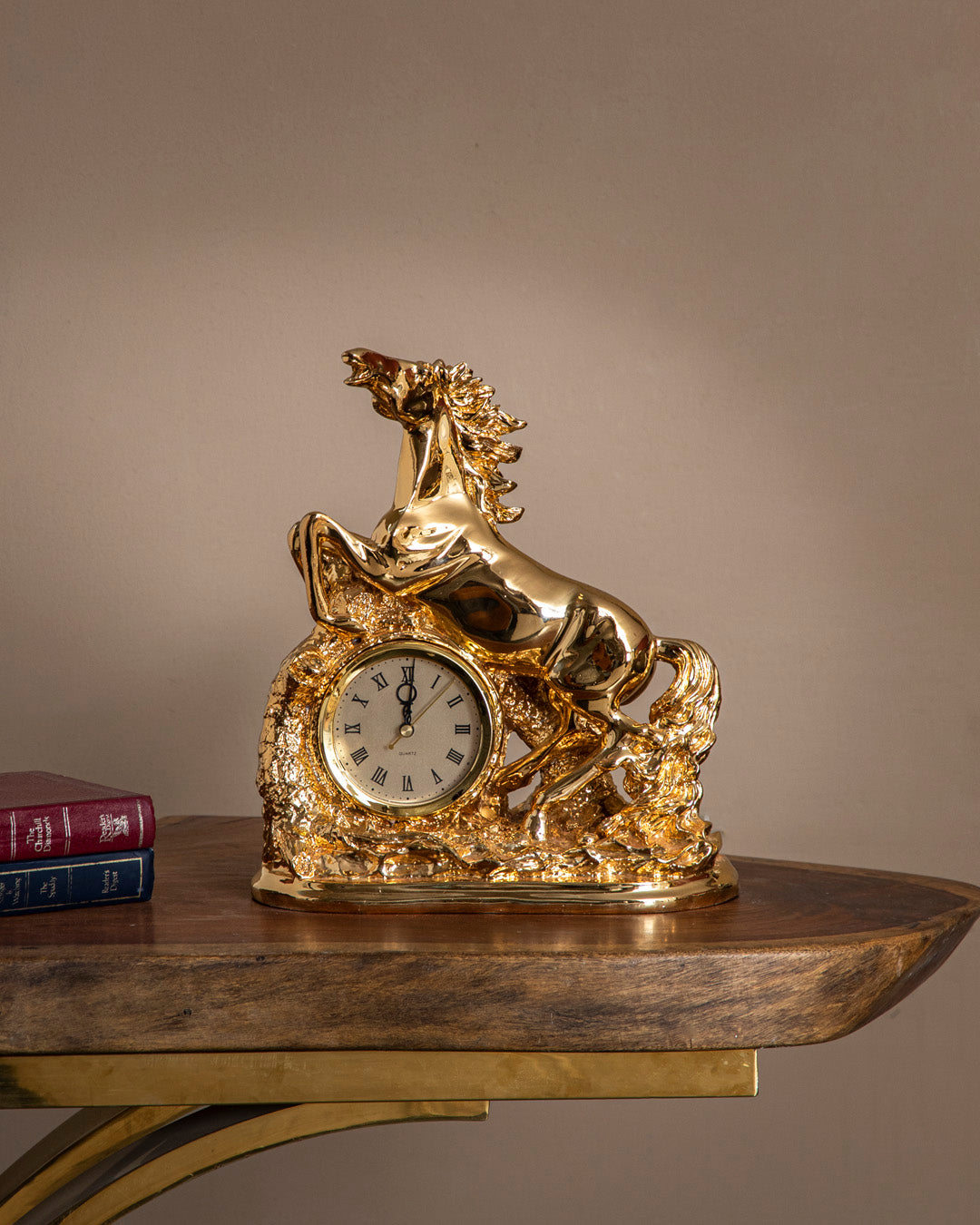 Majestic Stallion Decorative Table Clock