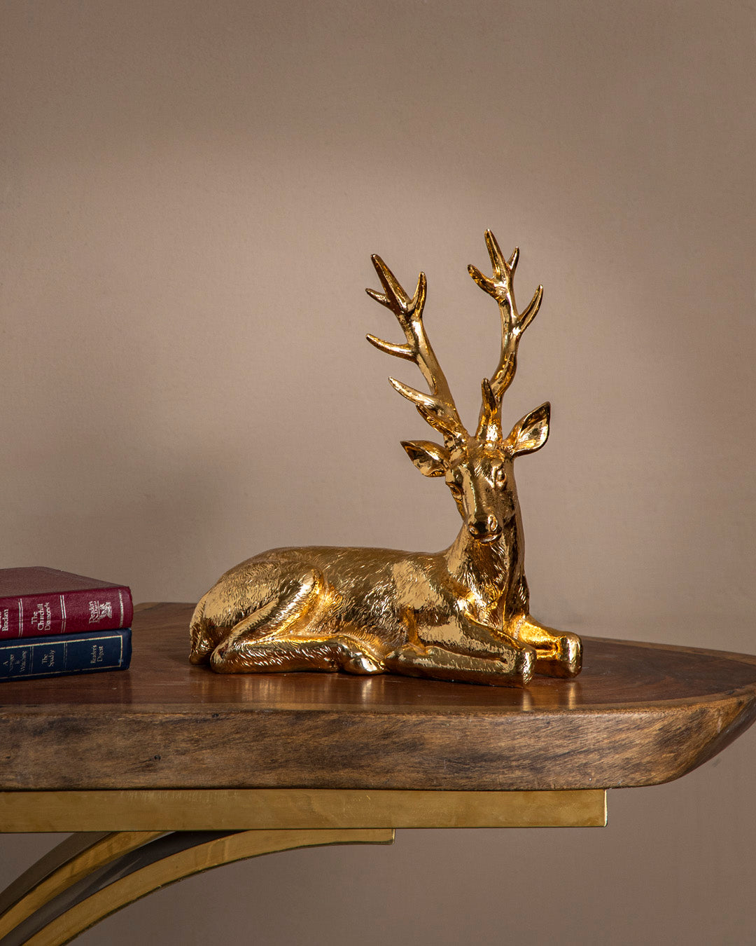 'Antlered Serenity' Decorative Stag figurine - Set Of 2