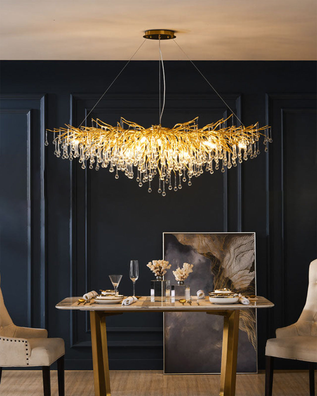 Water Drop Crystal LED Chandelier