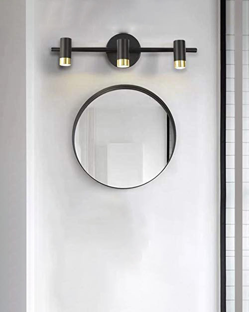 Contemporary Black Mirror Wall Light