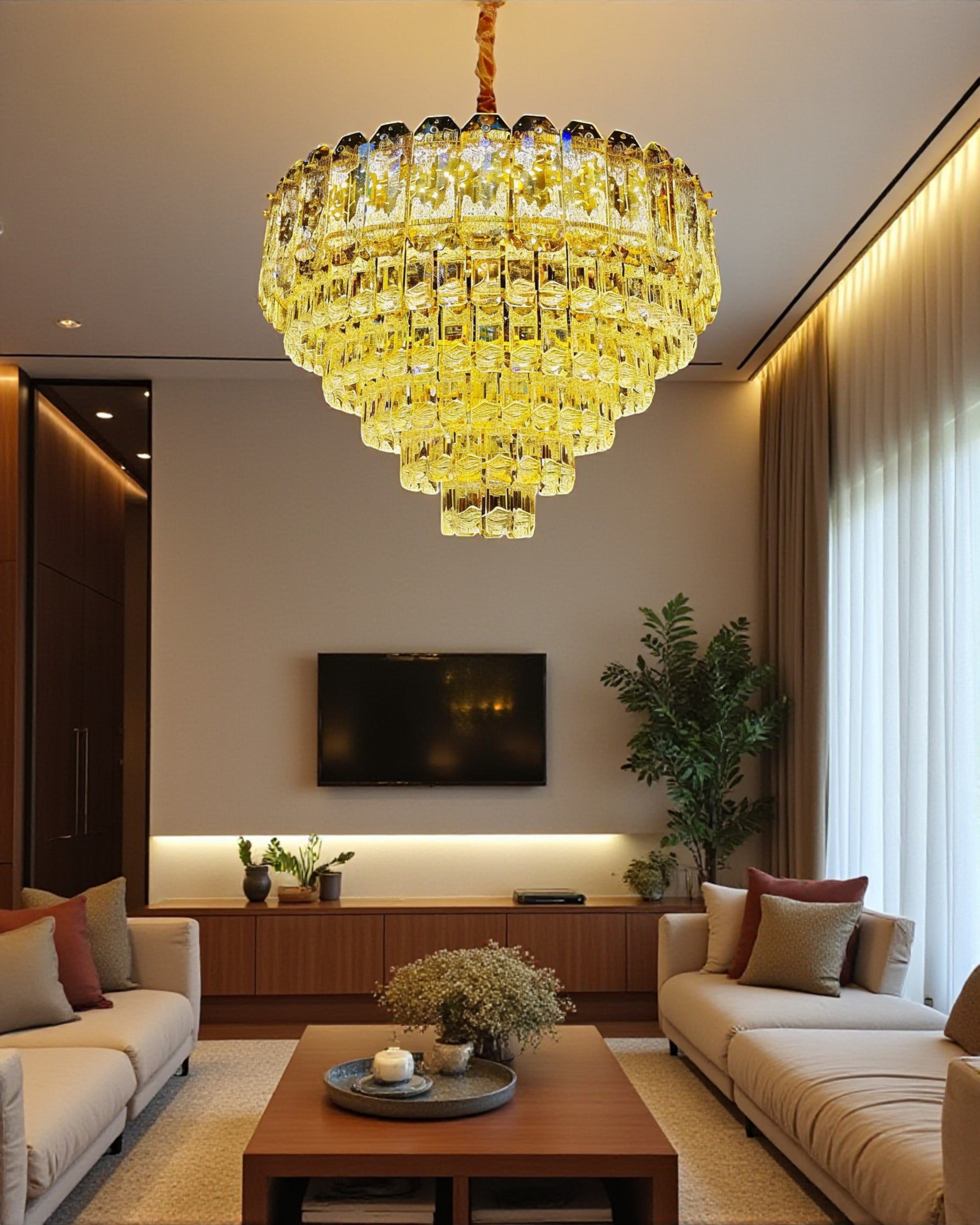 Imperial Cascade Crystal Chandelier - 600MM