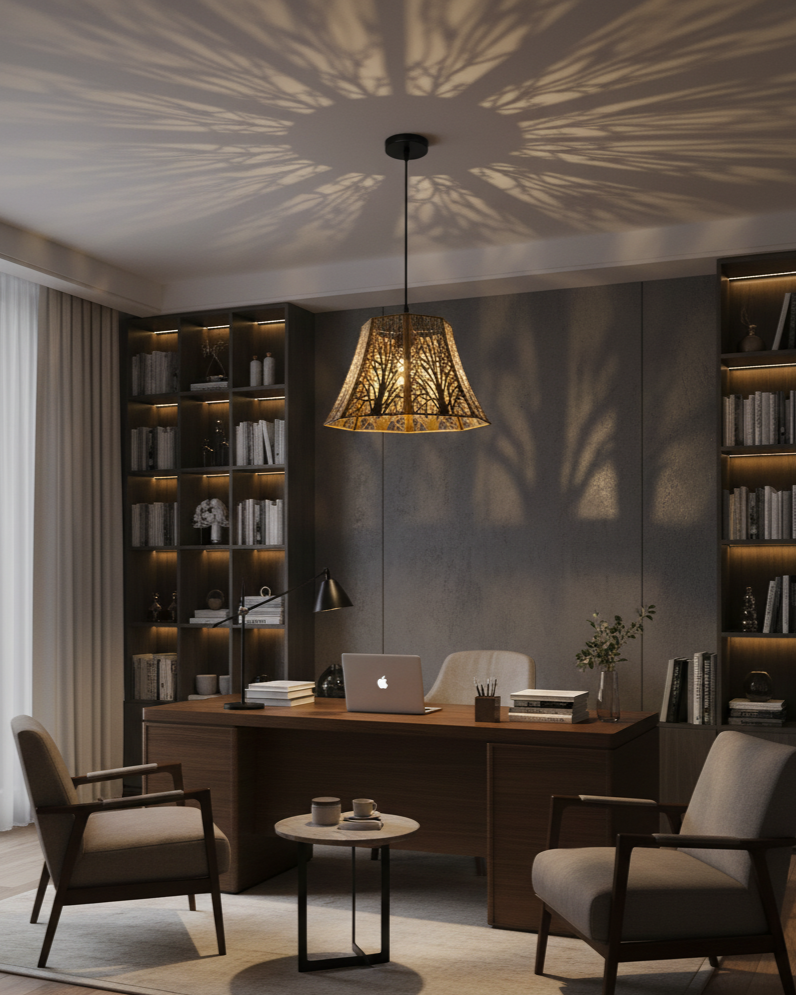 Forest Silhouette Pendant Light