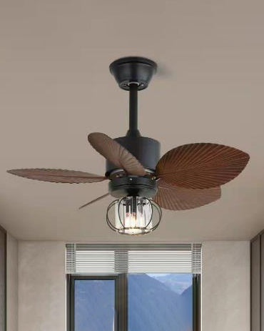Tropical Leaf Blade Ceiling Fan Light
