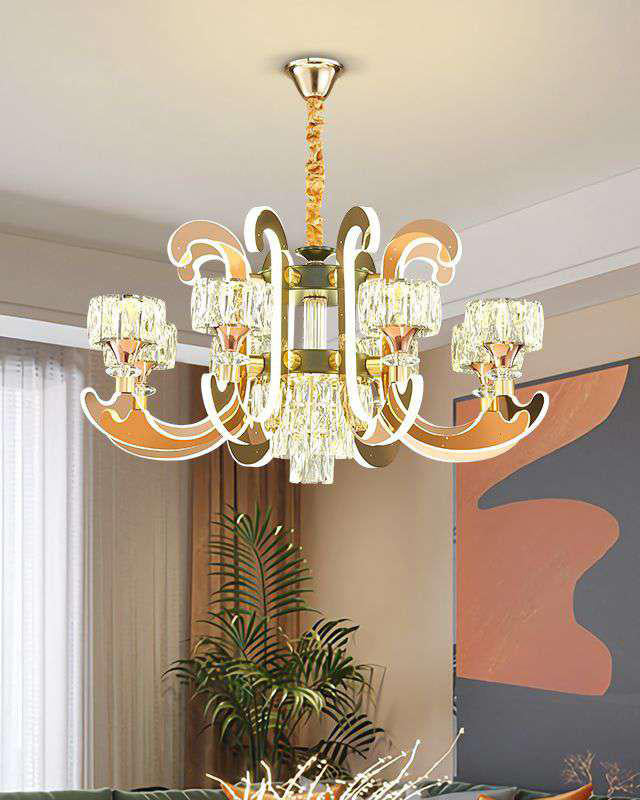 Regal Glow Crystal Chandelier