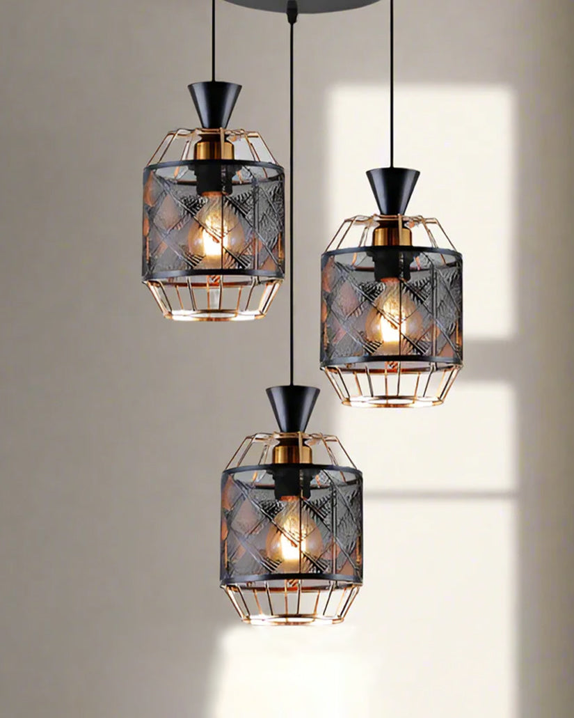 Modern Industrial Geometric Pendant Light