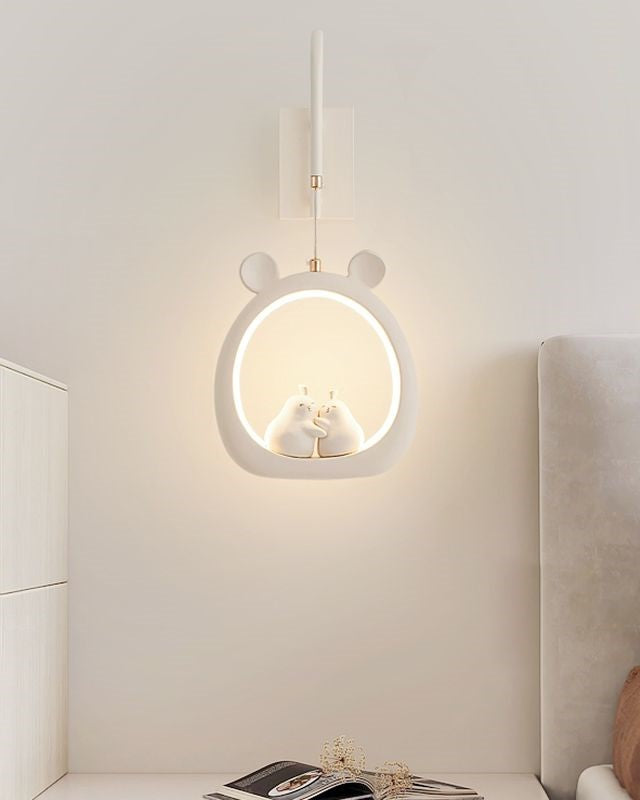 Cartoon Animal Ring Wall Light