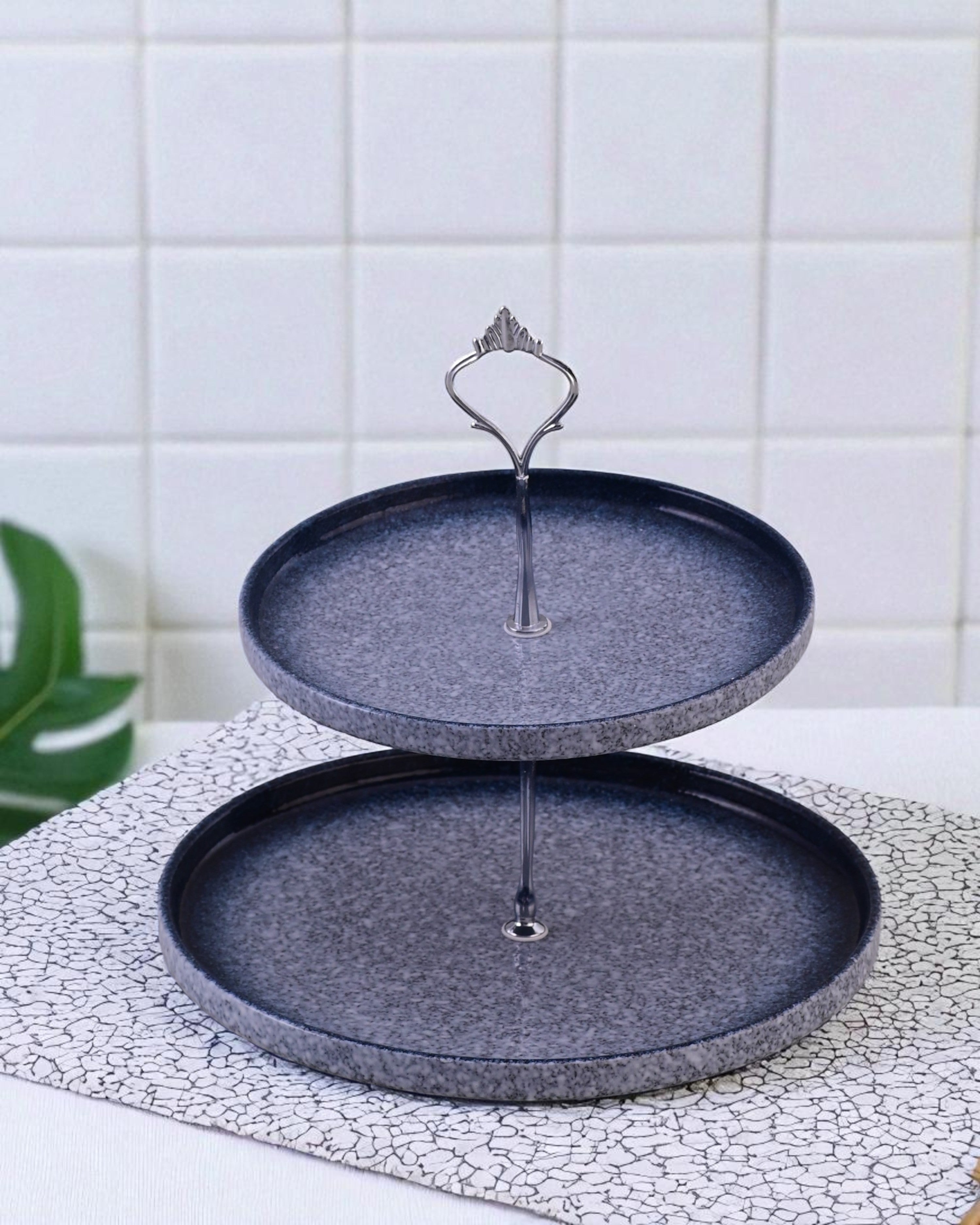 Deep Sea 2-Tier Cake Stand