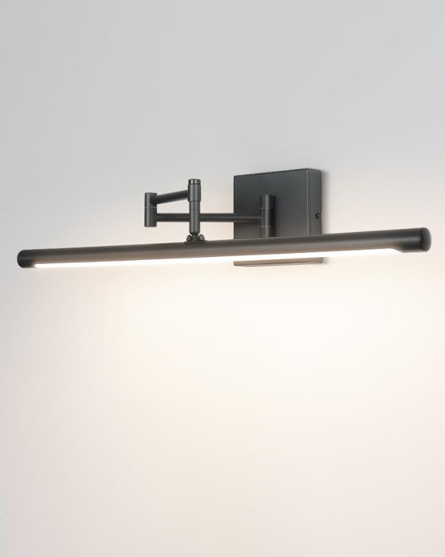 Adjustable Mirror LED Wall Light - Black