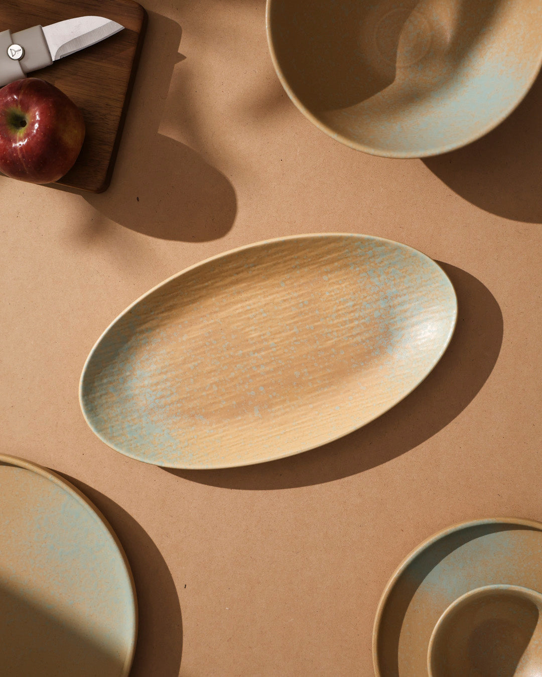 Golden Drift Matte Platter