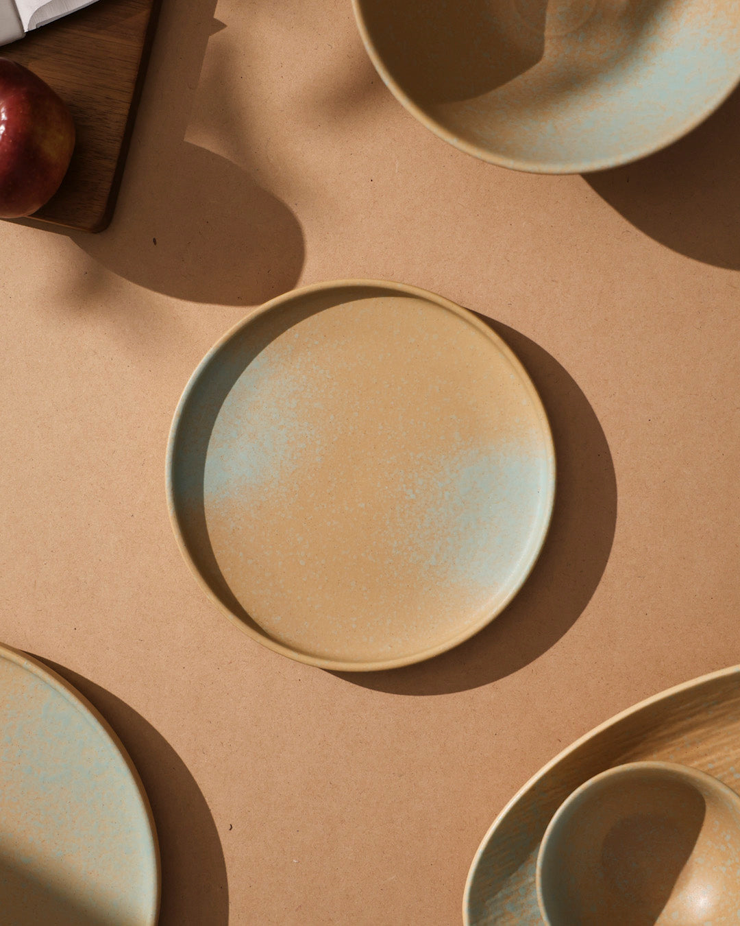 Golden Drift Matte Quarter Plate