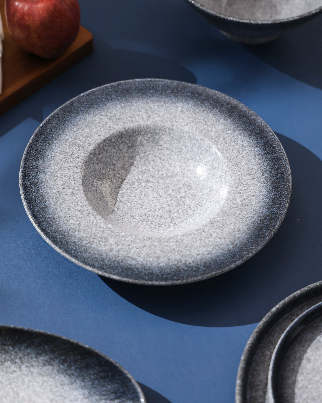 Deep Sea Speckled Pasta Plate