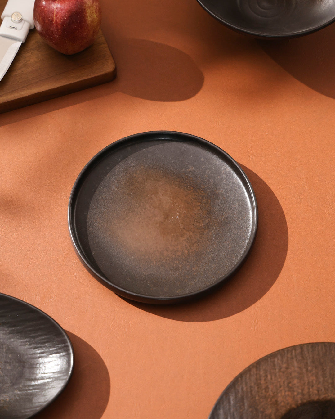 Charcoal Eclipse Ceramic Quarter Plate