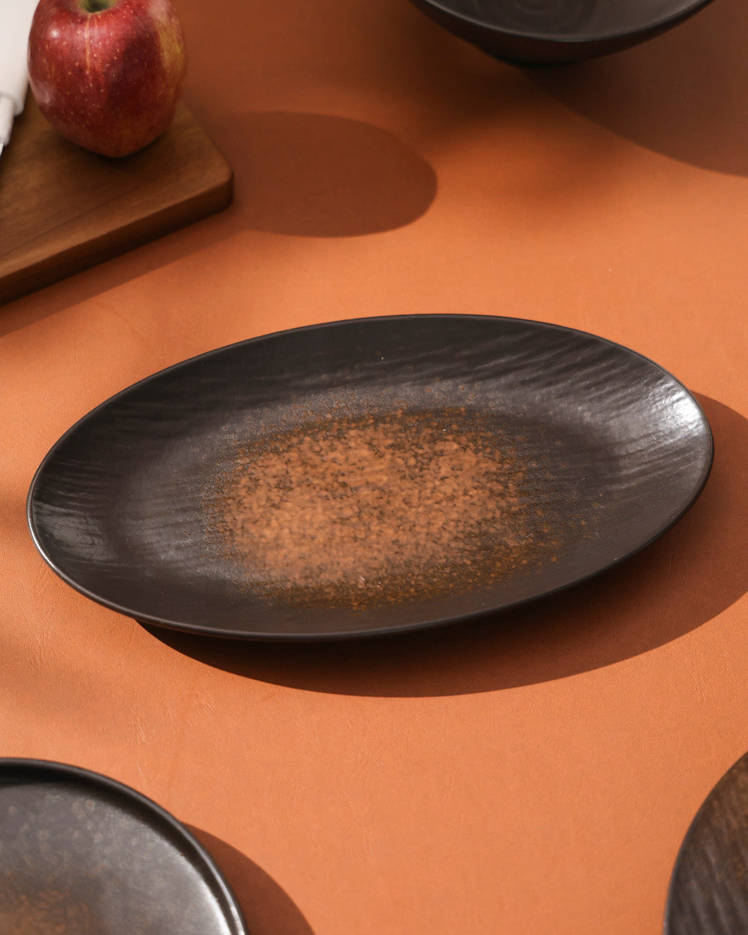 Charcoal Eclipse Ceramic Platter