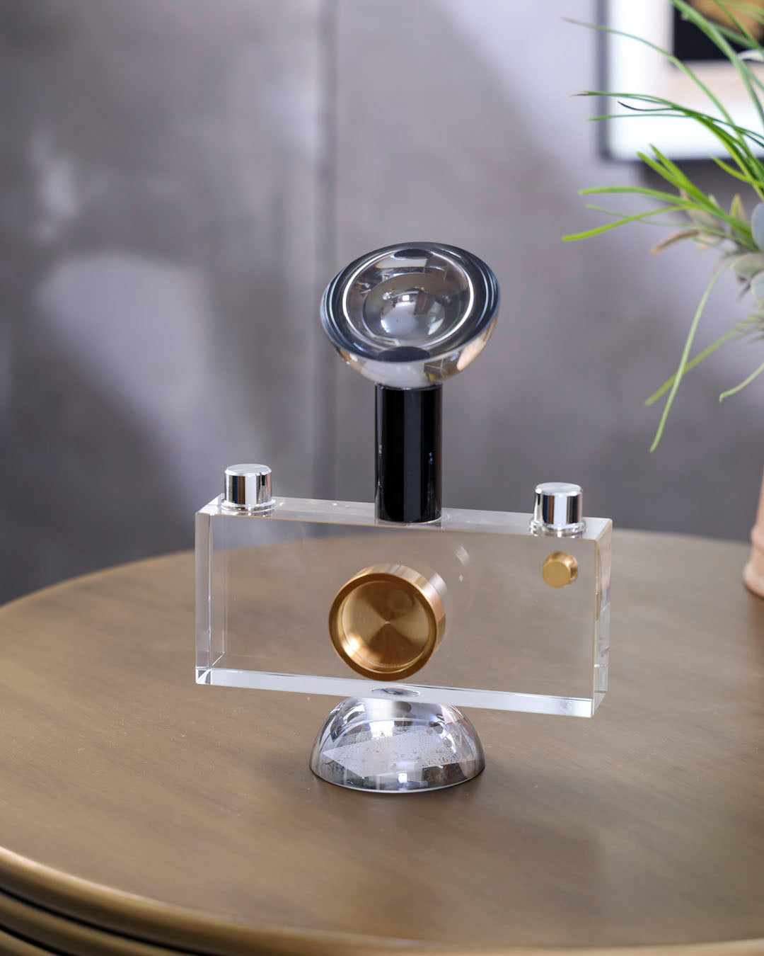 Crystal Vintage Camera Tabletop Decor