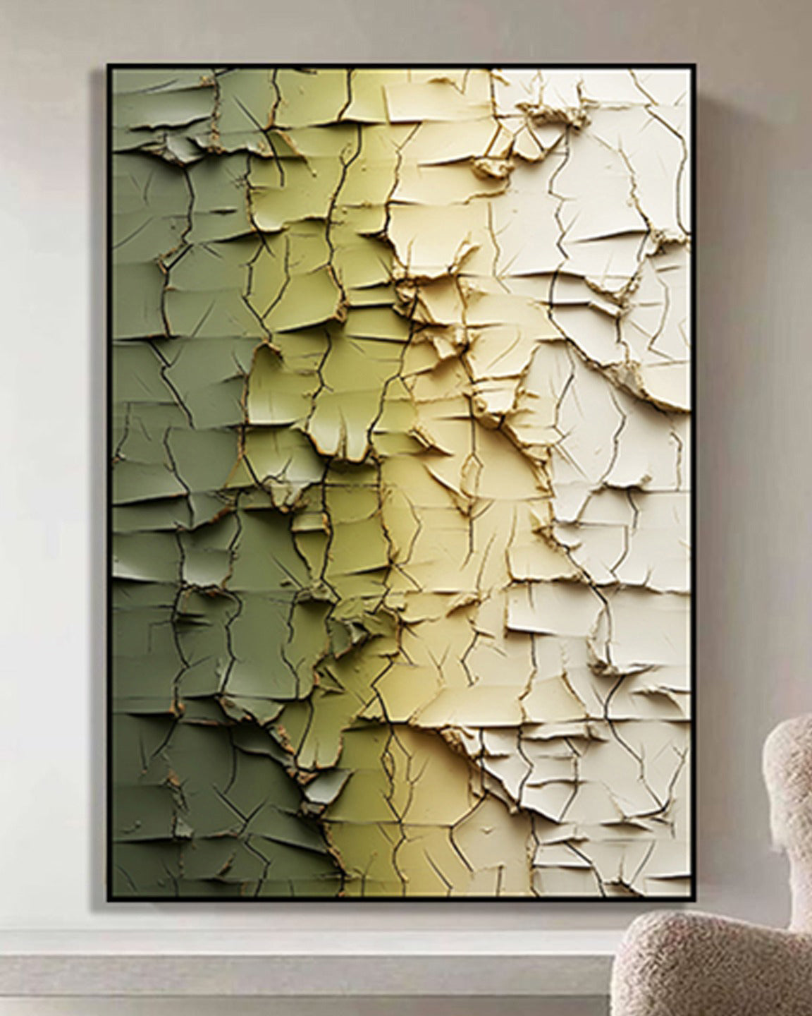 Echoes of Earth 3D Abstract Oil Painting