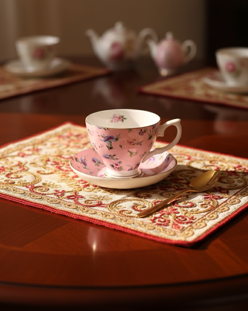 Blush Blossom Tea Cup & Saucer - Pink