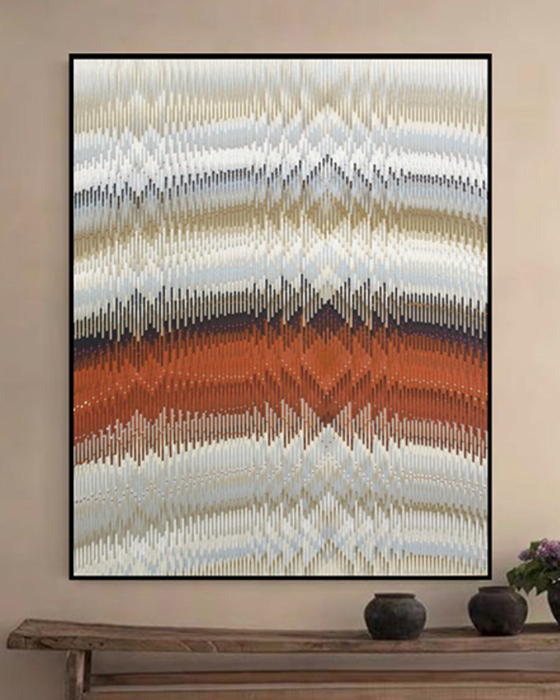 Echo Weave 3D Abstract Oil Painting